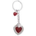 Heart keychain daisies decor