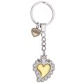 Heart keychain daisies decor