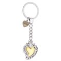 Heart keychain fretwork decor