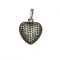 Silver heart pendant