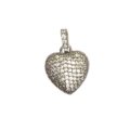 Silver heart pendant