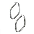 Rhombus shape earrings