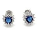 Earrings with cz