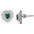 Earrings with cubic zirconia