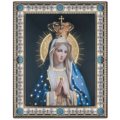 Our lady of fatima golden foil