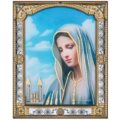 Our lady of medjugorje golden foil