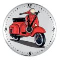 Table clock red vespa