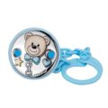 Rubber nipple brooch teddy bear