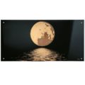 Glass panel moon