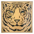 Glass panel tiger