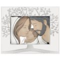 Holy family on white panel
