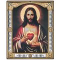Sacred heart golden foil