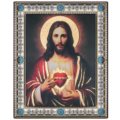Sacred heart golden foil