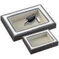 Wood coin tray