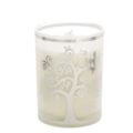 Glass with scented candle