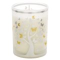 Glass with scented candle