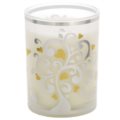 Glass with scented candle