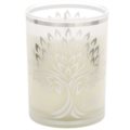 Glass with scented candle