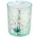 Glass with scented candle