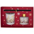 Gift box snowy village