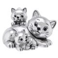 Cats family with hearts