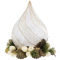 Goccia su base deco bianca