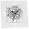 Clock hearts tree