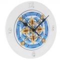 Round clock majolica