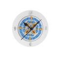 Round clock majolica