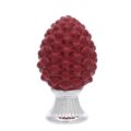 Pine cone with silver base