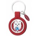 Keychain owl with globe