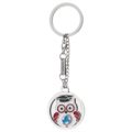 Owl keychain globe