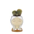 Girl face vase holder