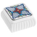Squared box majolica