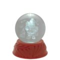 Sfera in cristallo babbo natale