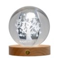 Sfera con led albero con farfalle