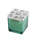 Squared small vase with candle