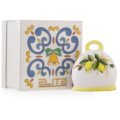 Ceramic bell lemons decor