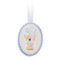 Cradle medallion teddy flower