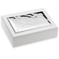 White wood jewelry case