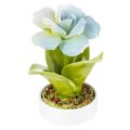 Ceramic light blue rose