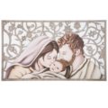 Holy family with floral decor