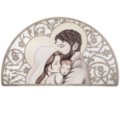 Holy family with floral decor