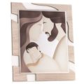 Holy family on waves panel