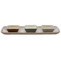 Hors d'oeuvre tray biscuit green