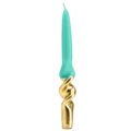 Candles curl green gold