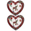 Heart shape plates danica