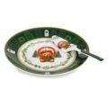 Cake plate xmas teddy