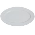 Oval plate reyna white