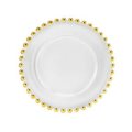 Bread plate pearl gold